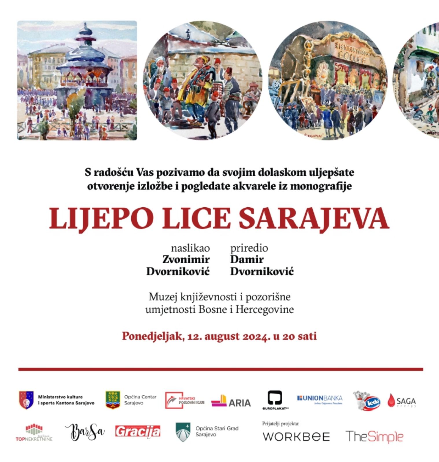 Danas otvaranje izložbe “Lijepo lice Sarajeva”